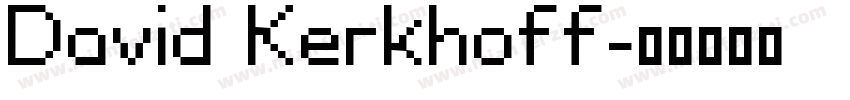 David Kerkhoff字体转换